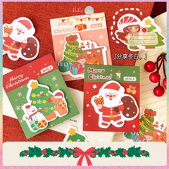 [HOTIS] Giấy note mini Noel Giáng Sinh MOKA hình thú ngộ nghĩnh có keo dán