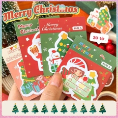 [HOTIS] Giấy note mini Noel Giáng Sinh MOKA hình thú ngộ nghĩnh có keo dán