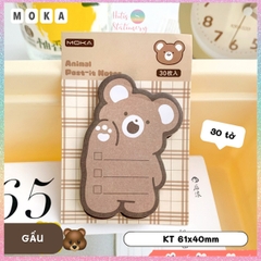 [HOTIS] Giấy note mini Noel Giáng Sinh MOKA hình thú ngộ nghĩnh có keo dán