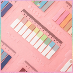 [HOTIS] Nhãn dán đánh dấu trang PET sticker ghi chú, phân trang nhiều màu Morandi trong suốt