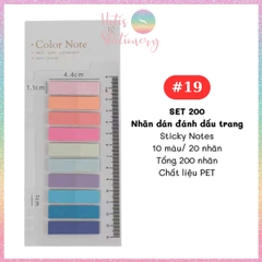 [HOTIS] Nhãn dán đánh dấu trang PET sticker ghi chú, phân trang nhiều màu Morandi trong suốt