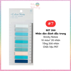 [HOTIS] Nhãn dán đánh dấu trang PET sticker ghi chú, phân trang nhiều màu Morandi trong suốt