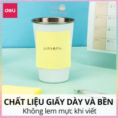[HOTIS] Set 100 Giấy Note Deli Sticky Notes giấy ghi chú vàng, giấy nhớ, phân trang - 1 tệp