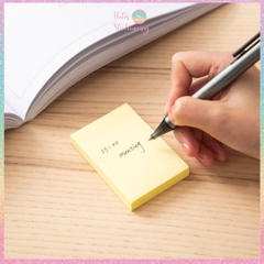 [HOTIS] Set 100 Giấy Note Deli Sticky Notes giấy ghi chú vàng, giấy nhớ, phân trang - 1 tệp
