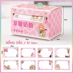 [HOTIS] Nhãn dán giấy ghi chú đóng hộp Sticky Note dễ thương - Nhiều mẫu