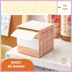 [HOTIS] Nhãn dán giấy ghi chú đóng hộp Sticky Note dễ thương - Nhiều mẫu