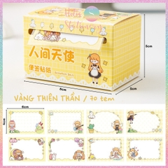 [HOTIS] Nhãn dán giấy ghi chú đóng hộp Sticky Note dễ thương - Nhiều mẫu