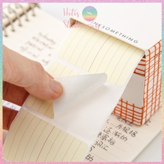 [HOTIS] Nhãn dán giấy ghi chú đóng hộp Sticky Note dễ thương - Nhiều mẫu
