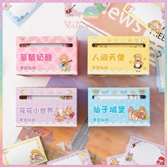 [HOTIS] Nhãn dán giấy ghi chú đóng hộp Sticky Note dễ thương - Nhiều mẫu