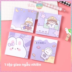 [HOTIS] Tệp 50 tờ Giấy note Capybara, giấy ghi chú hoạt hình đáng yêu, giấy nhớ nhiều mẫu