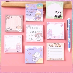 [HOTIS] Tệp 50 tờ Giấy note Capybara, giấy ghi chú hoạt hình đáng yêu, giấy nhớ nhiều mẫu