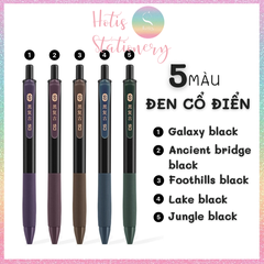 [HOTIS] 25 màu - Bút gel bấm màu vintage ngòi 0.5mm DS-099 Light Retro Gel Pen - 1 cây