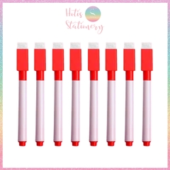 [HOTIS] Set 8 cây Bút lông viết bảng trắng xóa được, bút dạ viết bảng nhiều màu, tiện dụng an toàn