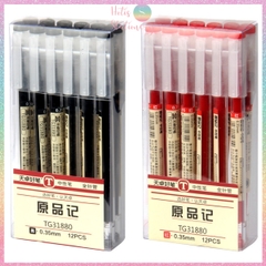 [HOTIS] Bút gel ngòi kim vỏ trong suốt, thiết kế đơn giản, hiện đại