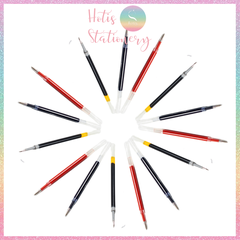 [HOTIS] Ruột bút gel bấm ngòi 0.5mm - Mực Xanh/ Đen/ Đỏ