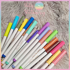 [HOTIS] Bút lông màu Pastel Washable Fiber Pen Thiên Long Colokit - Hộp 20 màu
