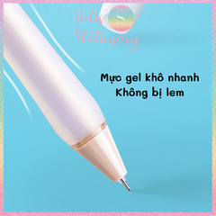 [HOTIS] Bút gel mực đen ngòi 0.5mm DS-0153 thiết kế đơn giản hiện đại gam màu sáng trung tính