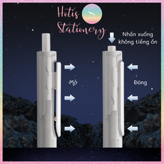 [HOTIS] Bút bi gel bấm Time-Space Dianshi cao cấp, chống ồn, thiết kế tối giản, sang trọng