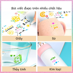 [HOTIS] 12 MÀU - Bút Jelly 3D Chotune ngòi 1mm vẽ tranh, tô màu trên nhiều chất liệu