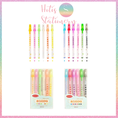 [HOTIS] 12 MÀU - Bút Jelly 3D Chotune ngòi 1mm vẽ tranh, tô màu trên nhiều chất liệu