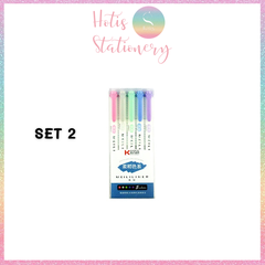 [HOTIS] 25 MÀU - Bút highlight 2 đầu Meililiner dùng để ghi chú, viết tiêu đề, vẽ tranh