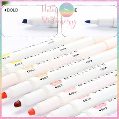 [HOTIS] 25 MÀU - Bút highlight 2 đầu Meililiner dùng để ghi chú, viết tiêu đề, vẽ tranh