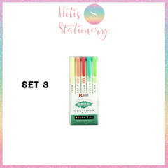 [HOTIS] 25 MÀU - Bút highlight 2 đầu Meililiner dùng để ghi chú, viết tiêu đề, vẽ tranh