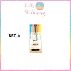 [HOTIS] 25 MÀU - Bút highlight 2 đầu Meililiner dùng để ghi chú, viết tiêu đề, vẽ tranh