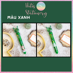 [HOTIS] Bút bi bấm 10 màu họa tiết Noel Giáng Sinh dễ thương