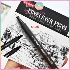 [HOTIS] 10 Size - Bút Fineliner mực đen dùng vẽ truyện tranh, thiết kế, viết chữ thư pháp