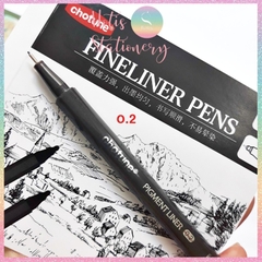 [HOTIS] 10 Size - Bút Fineliner mực đen dùng vẽ truyện tranh, thiết kế, viết chữ thư pháp