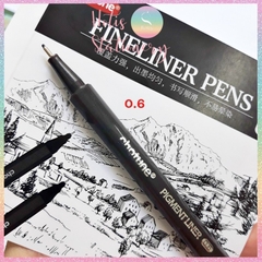 [HOTIS] 10 Size - Bút Fineliner mực đen dùng vẽ truyện tranh, thiết kế, viết chữ thư pháp
