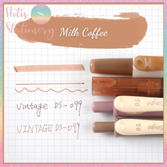 [HOTIS] Set 4 bút gel, bút nước và bút dạ quang cùng tông màu tặng kèm túi zip tiện lợi