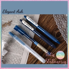 [HOTIS] Set 4 bút gel, bút nước và bút dạ quang cùng tông màu tặng kèm túi zip tiện lợi