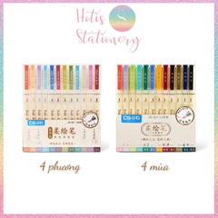 [HOTIS] [24 MÀU] Bút lông đầu mềm Soft Brush DS-827 viết calligraphy, vẽ tranh, tô màu, viết chữ thư pháp