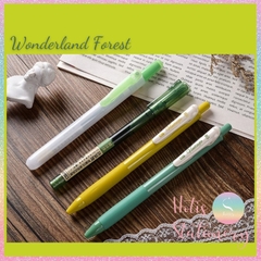 [HOTIS] Set 4 bút gel, bút nước và bút dạ quang cùng tông màu tặng kèm túi zip tiện lợi