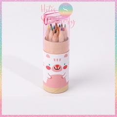 [HOTIS] Set 12 bút chì màu mini hình gấu dễ thương