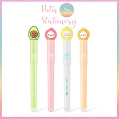 [HOTIS] Bút máy xóa được ngòi êm trơn nét 0.5mm - Kèm 2 ống mực thay thế và ống lau ngòi