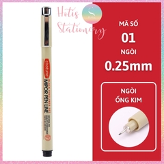 [HOTIS] Bút vẽ phát thảo Chotune Fineliner kháng nước, bút đi nét Mipor Pen Line mực đen