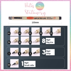 [HOTIS] Bút vẽ phát thảo Chotune Fineliner kháng nước, bút đi nét Mipor Pen Line mực đen