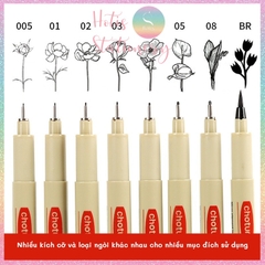[HOTIS] Bút vẽ phát thảo Chotune Fineliner kháng nước, bút đi nét Mipor Pen Line mực đen