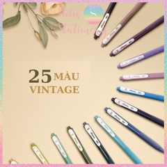 [HOTIS] Set 5 Bút gel vintage Light Retro Gel Pen 0.5mm - 25 màu