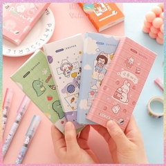 [HOTIS] Bút bi nước Mocha Moka mực đen nhanh khô ngòi 0.5mm nắp gài MK-5442