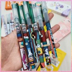 [HOTIS] Bút bi nước Mocha Moka mực đen nhanh khô ngòi 0.5mm nắp gài MK-5442