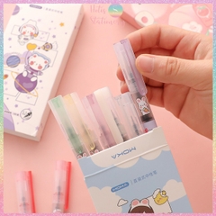 [HOTIS] Bút bi nước Mocha Moka mực đen nhanh khô ngòi 0.5mm nắp gài MK-5442