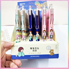 Bút chì bấm kim Hotis PinkFoot ngòi 0.5mm phong cách Hàn Quốc