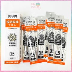 [HOTIS] 8 màu - Ruột bút bi gel ngòi 0.5mm DS-1154 thay thế bút bi bấm - 1 cây
