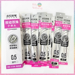[HOTIS] 8 màu - Ruột bút bi gel ngòi 0.5mm DS-1154 thay thế bút bi bấm - 1 cây