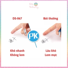 [HOTIS] Bút gel bấm DS-067 ngòi kim 0.5mm viết nhanh khô, không lem, thân trong có đệm cầm êm tay - 1 cây