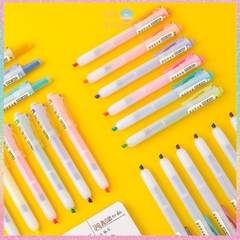 [HOTIS] 24 Màu - Bút highlight bấm DS-805s có lõi thay thế, màu đẹp, tiện lợi, tiết kiệm